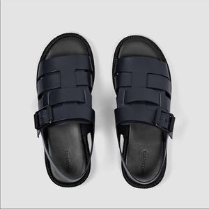 All Saints Botan Slingback Sandal Platform Woven